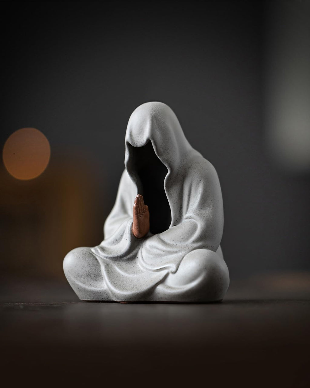 Ceramic Zen Figurine Faceless Tea Pet - Kung Fu Tea Set Accessories, Japanese Decor for Home, Asian Meditation Statue