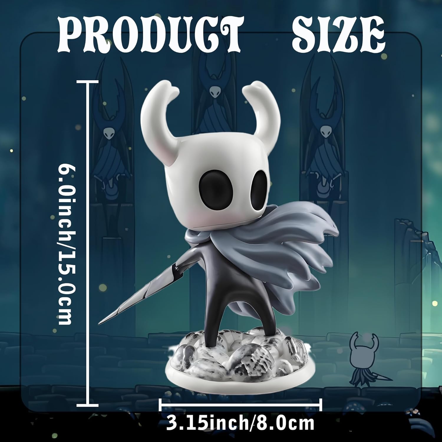 Knight Figure Statue, Home Decor Cartoon Collectible Figurine, Car Dashboard Ornament Cute Figure Collectible, Game Collectible Figurine Gift for Fans and Friends.