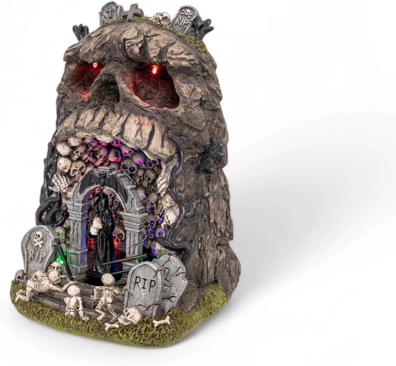 Gates of Purgatory Animated Halloween Village Multiple Color LED Lights and Sound